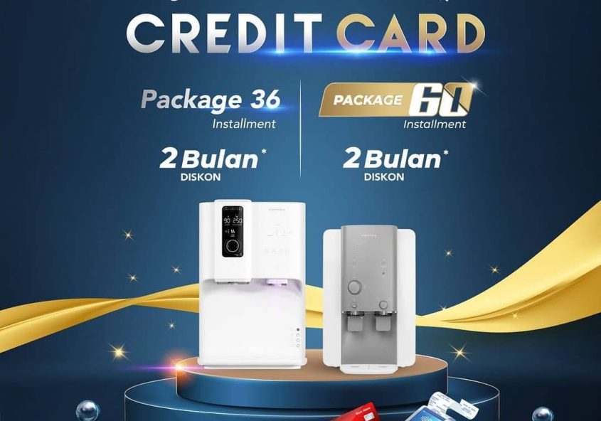 Penawaran khusus bagi pengguna kartu kredit, dapatkan potongan 2 bulan cicilan untuk pembelian packa...