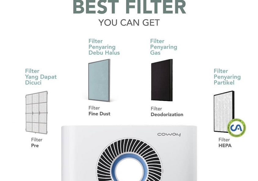 4 tahap sistem filter HEPA Coway adalah filter udara terbaik yang bisa kamu dapatkan. Kamu bisa beke...