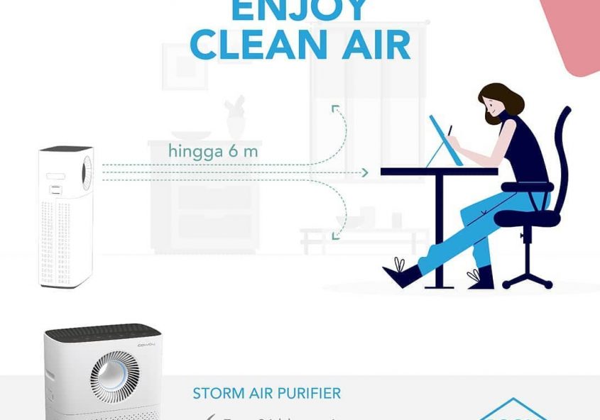 Bekerja dari rumah tetap nyaman. Dimanapun kamu berada, sejauh apapun jaraknya, Coway Air Purifier a...