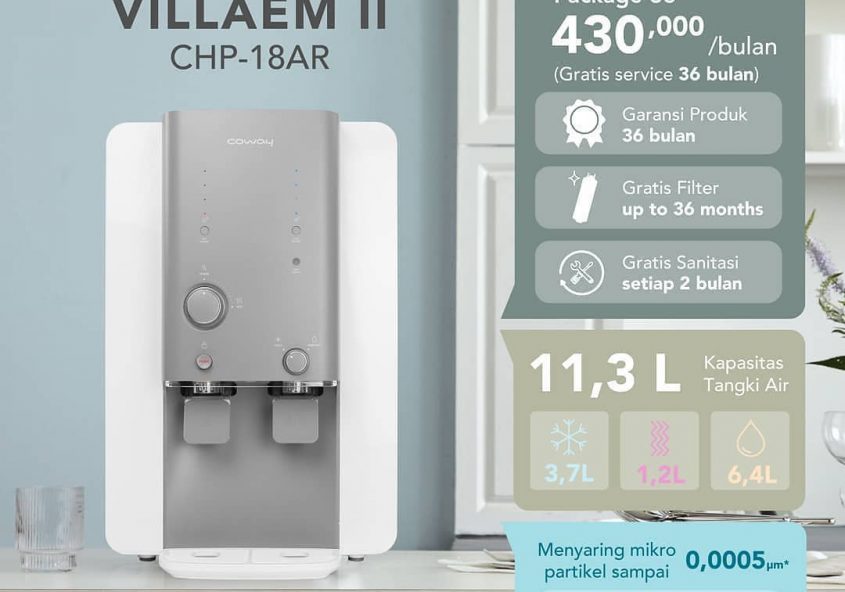 Sibuk dengan banyaknya pekerjaan rumah tangga? Tidak lagi dengan VILLAEM II Water Purifier yang dira...