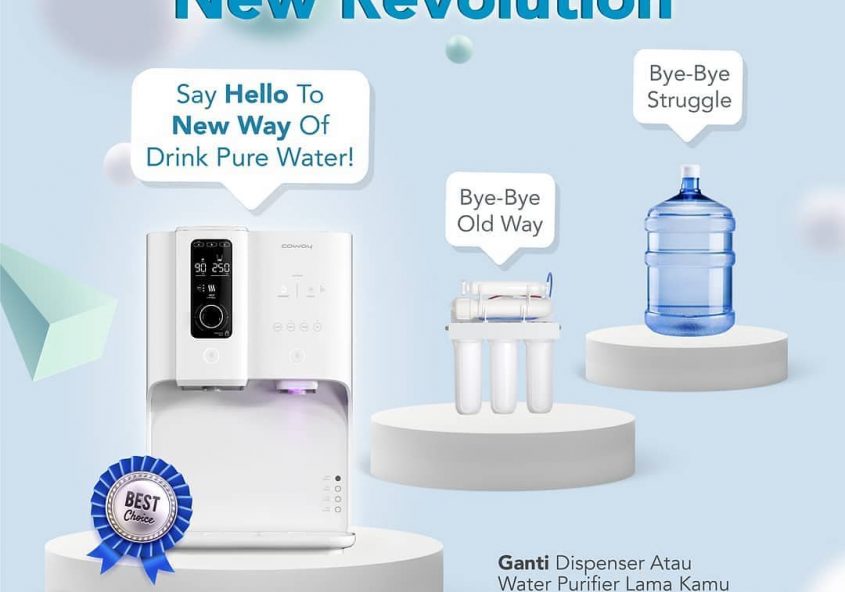 The New Revolution of Water Purifying. Sudah saatnya ganti cara lama kamu minum air. Ganti ke cara b...