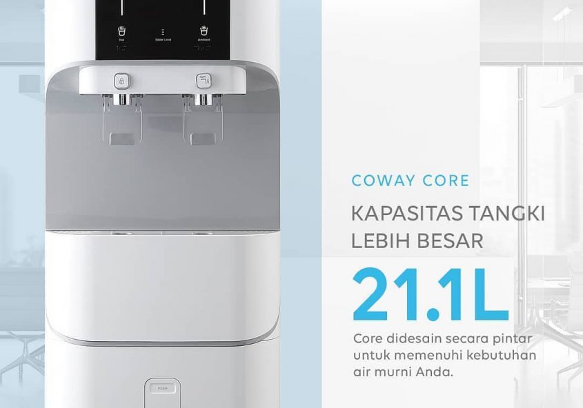 Tinggal dengan keluarga besar?
Jangan kuatir, CORE water purifier memiliki tangki super besar dengan...