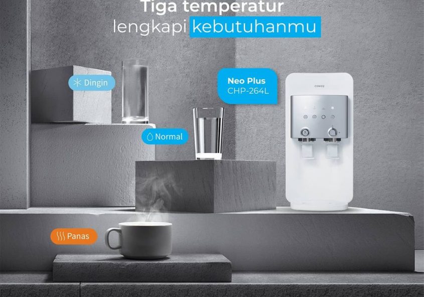 Hai, Coway People!
Dengan tiga tingkat temperatur yang dimiliki oleh Neo Plus CHP-264L, kamu bisa me...