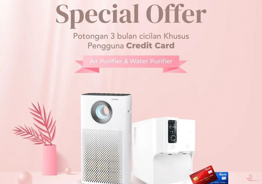 Mau beli Air Purifier atau Water Purifier Coway? Kamu pengguna kartu kredit sekarang bisa mendapatka...