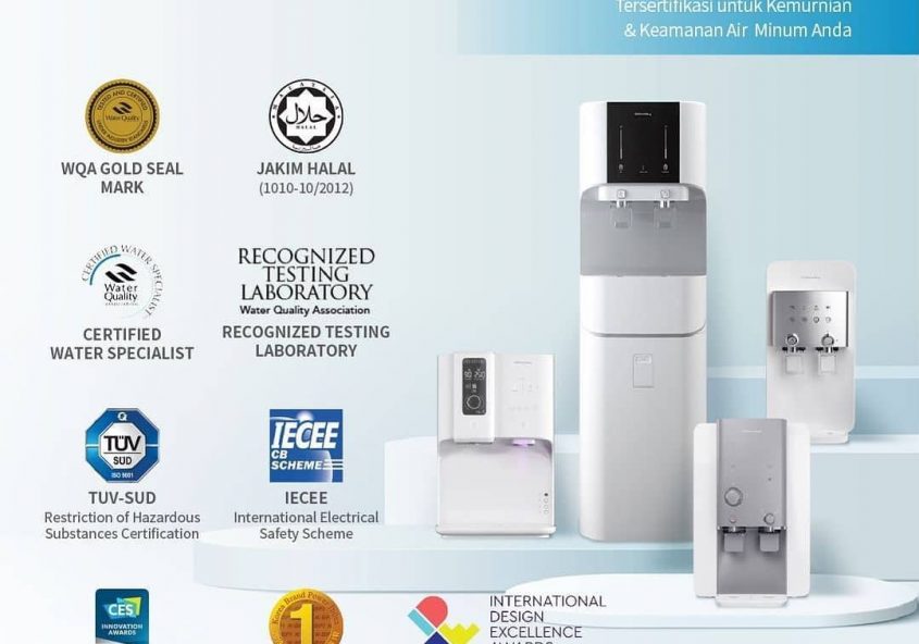 Aman dan nyaman bersama Coway yang telah memiliki banyak sertifikasi dan penghargaan!

Kemurnian dan...