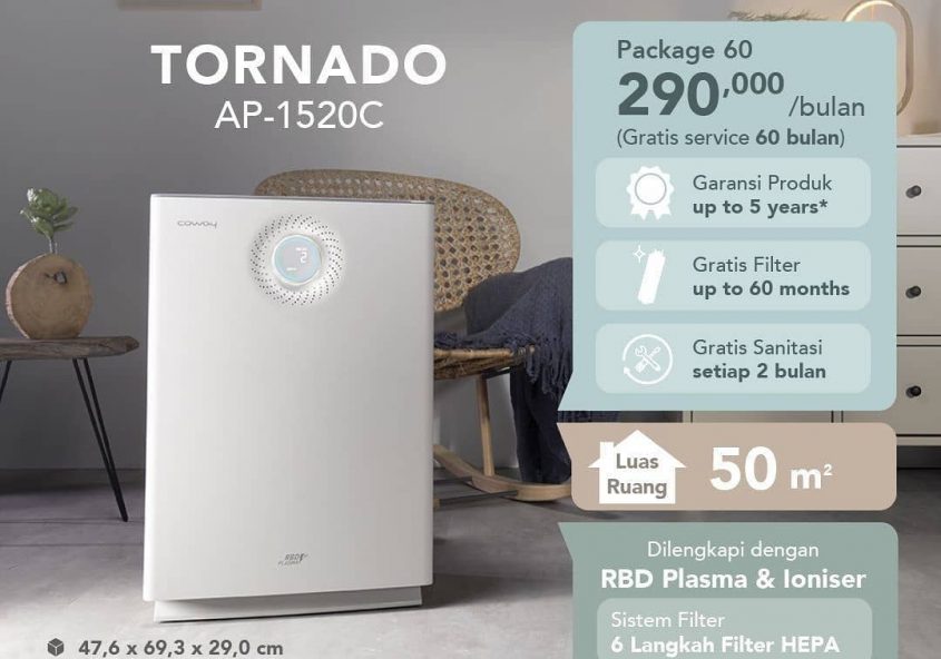 Dapatkan kualitas air dan udara terbaik dengan Water & Air Purifier unggulan milik Coway! Dapatkan p...