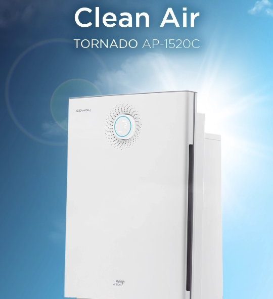 Ceria setiap hari dengan Coway! Nyalakan Air purifier Tornado, rasakan udara bersih dan nyaman sepan...