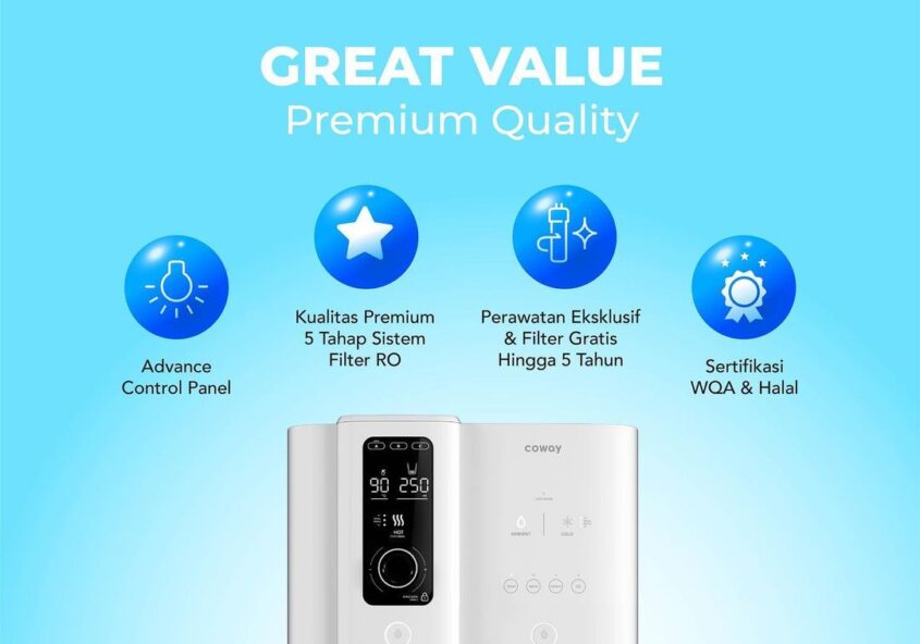 Kenapa memilih Coway? Semua produk Coway adalah produk premium yang dibuat langsung dari pabrik Cowa...