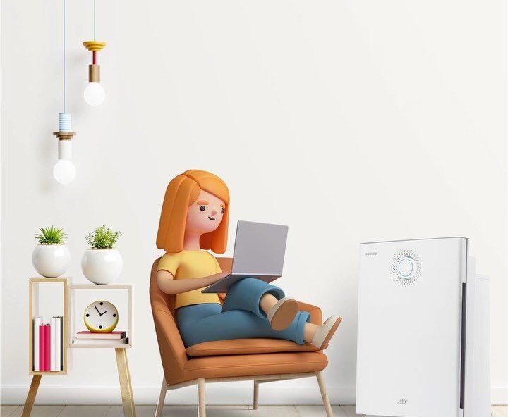 Membersihkan udara ruangan dengan HEPA & filter anti-virus lainnya dari bakteri, virus, dan kabut as...