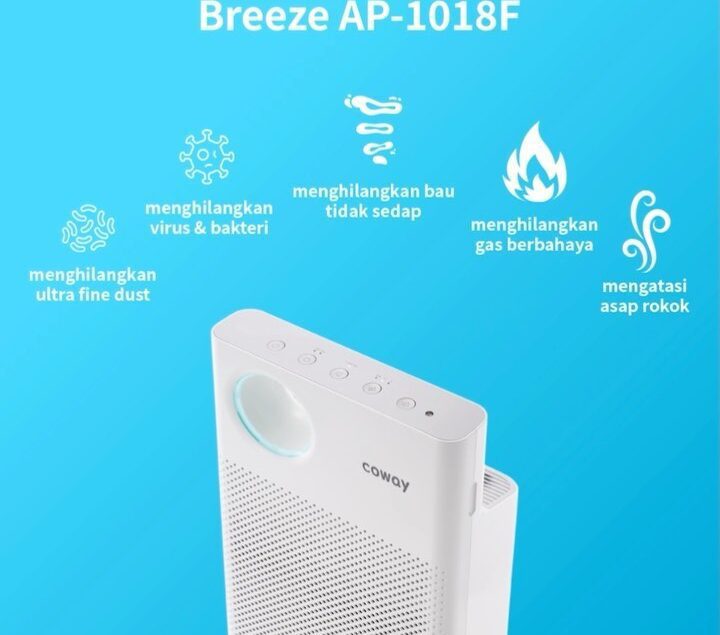 Bagaimana menjaga kualitas udara ruangan menjadi lebih sehat dan nyaman?
Air Purifier Breeze AP-1018...