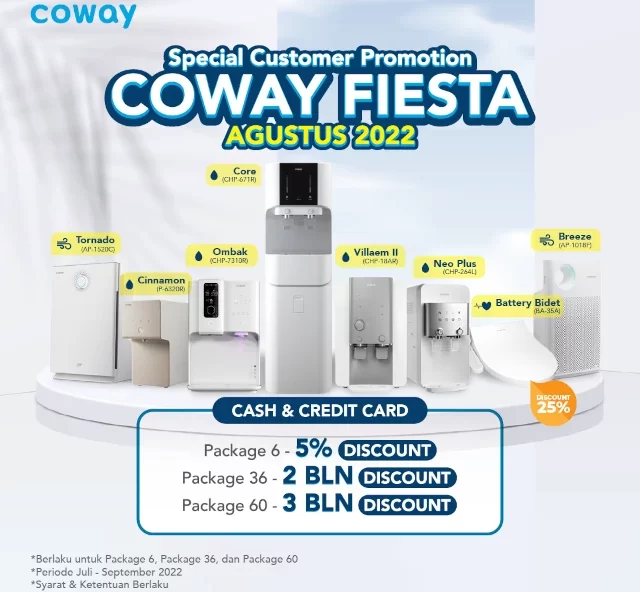 Promo Coway Fiesta Agustus 2022