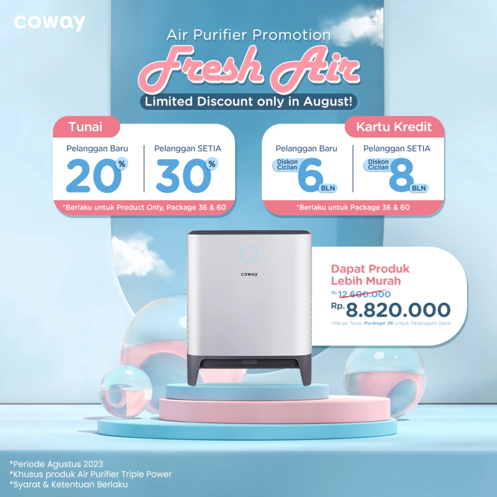 Fresh Air Promo Agustus 2023 - Coway Jakarta