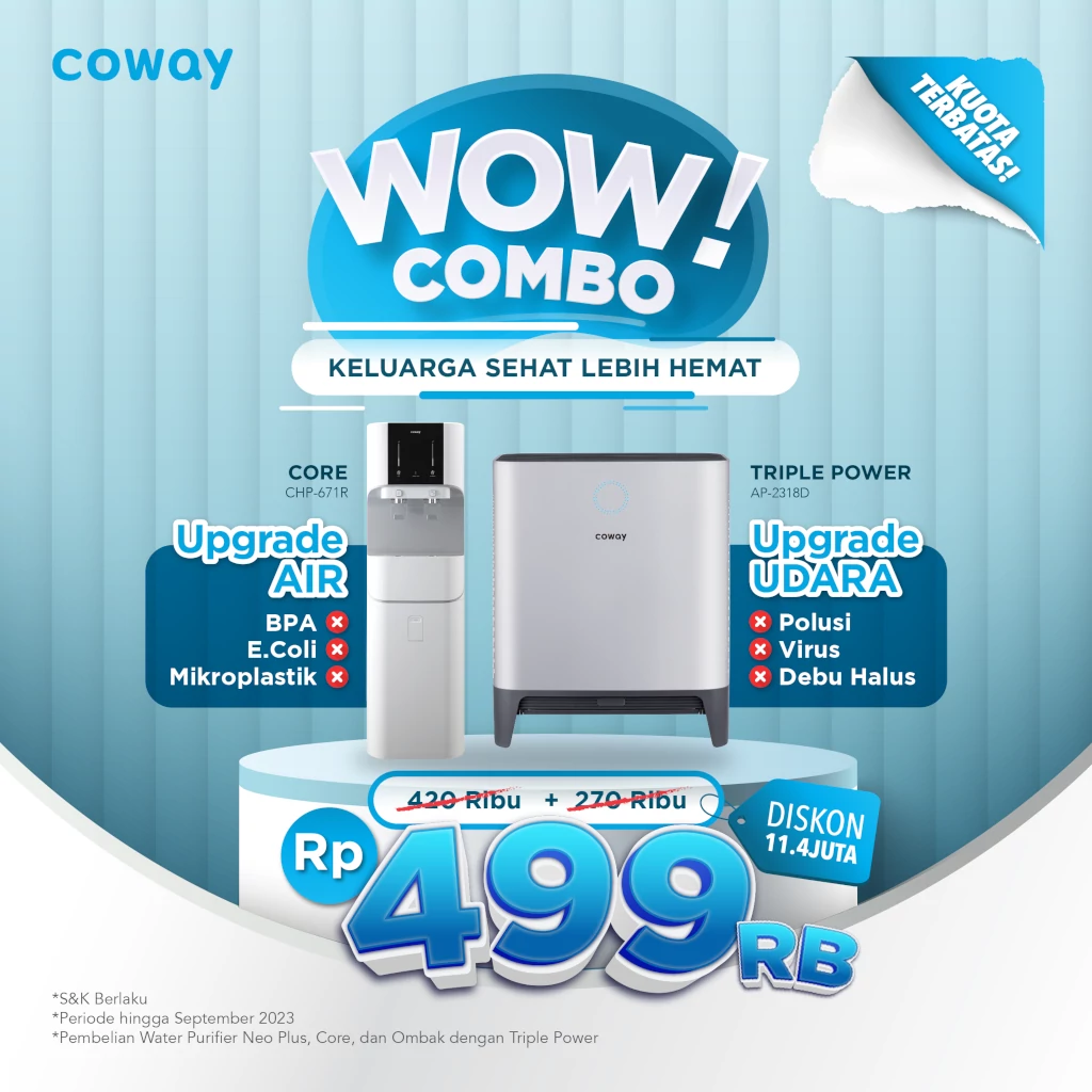 Coway Jakarta - Wow Combo Core Triple Power September 2023