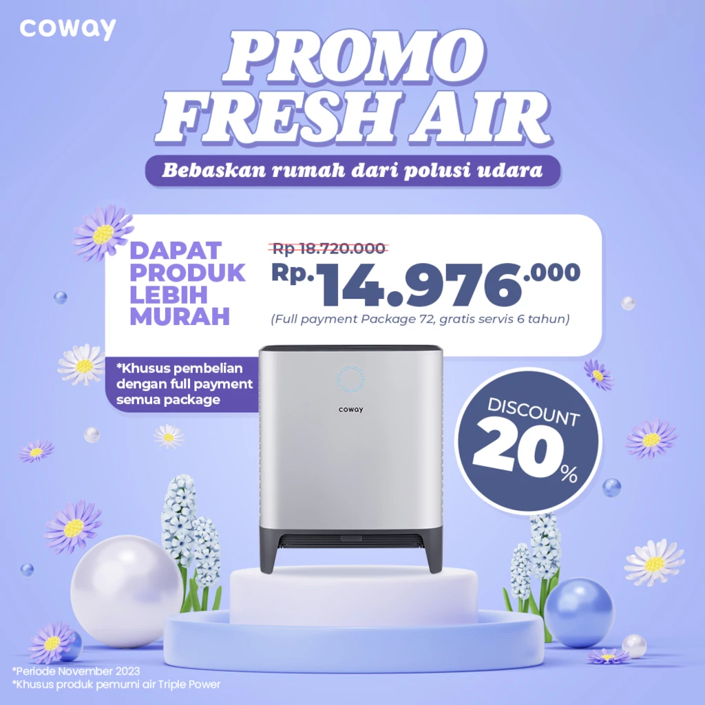 Coway Jakarta - Fresh Air Promotion November 2023