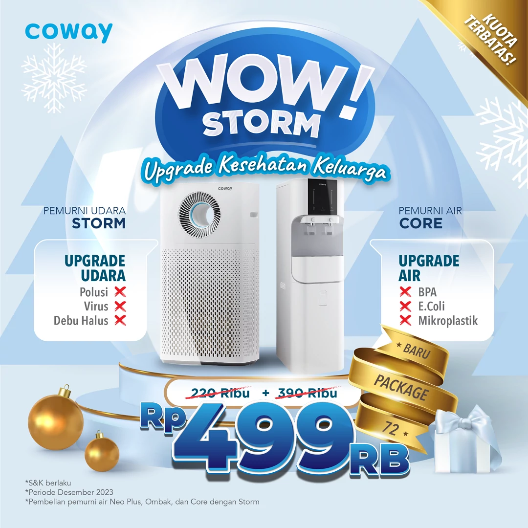 Coway Jakarta - Promo Wow Storm Core Storm Desember 2023