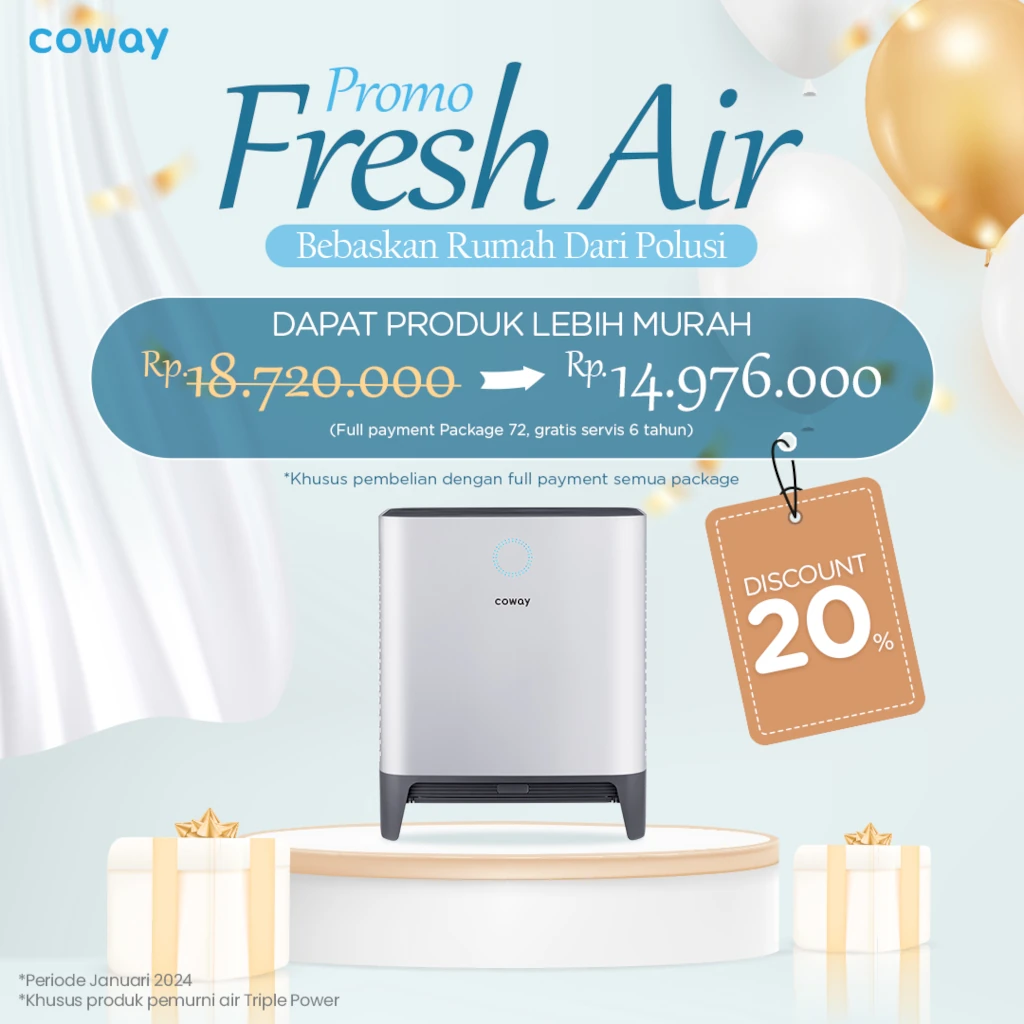 Coway Jakarta - Fresh Air Promotion Januari 2024
