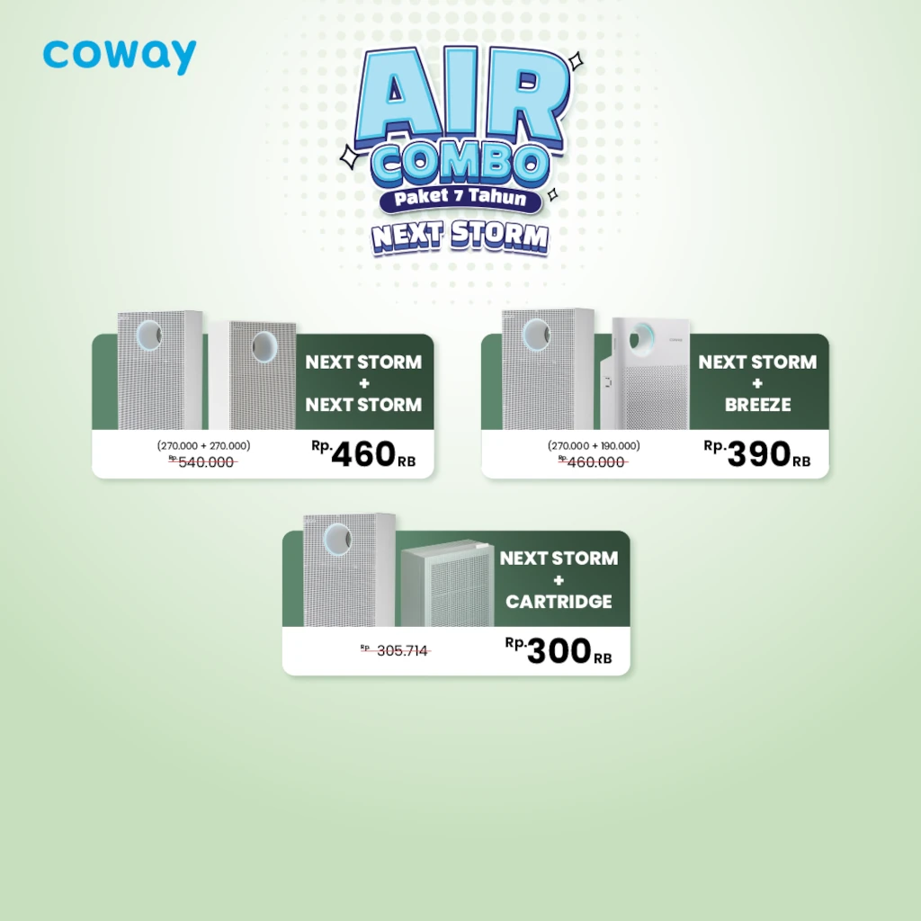 AIR Combo Next Storm Februari 2026 - Coway Jakarta