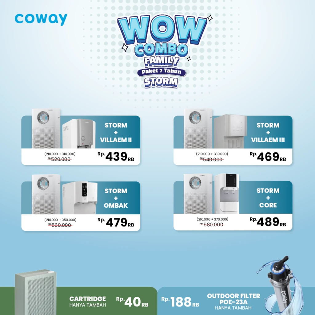 Storm WOW Combo Family Februari 2026 - Coway Jakarta