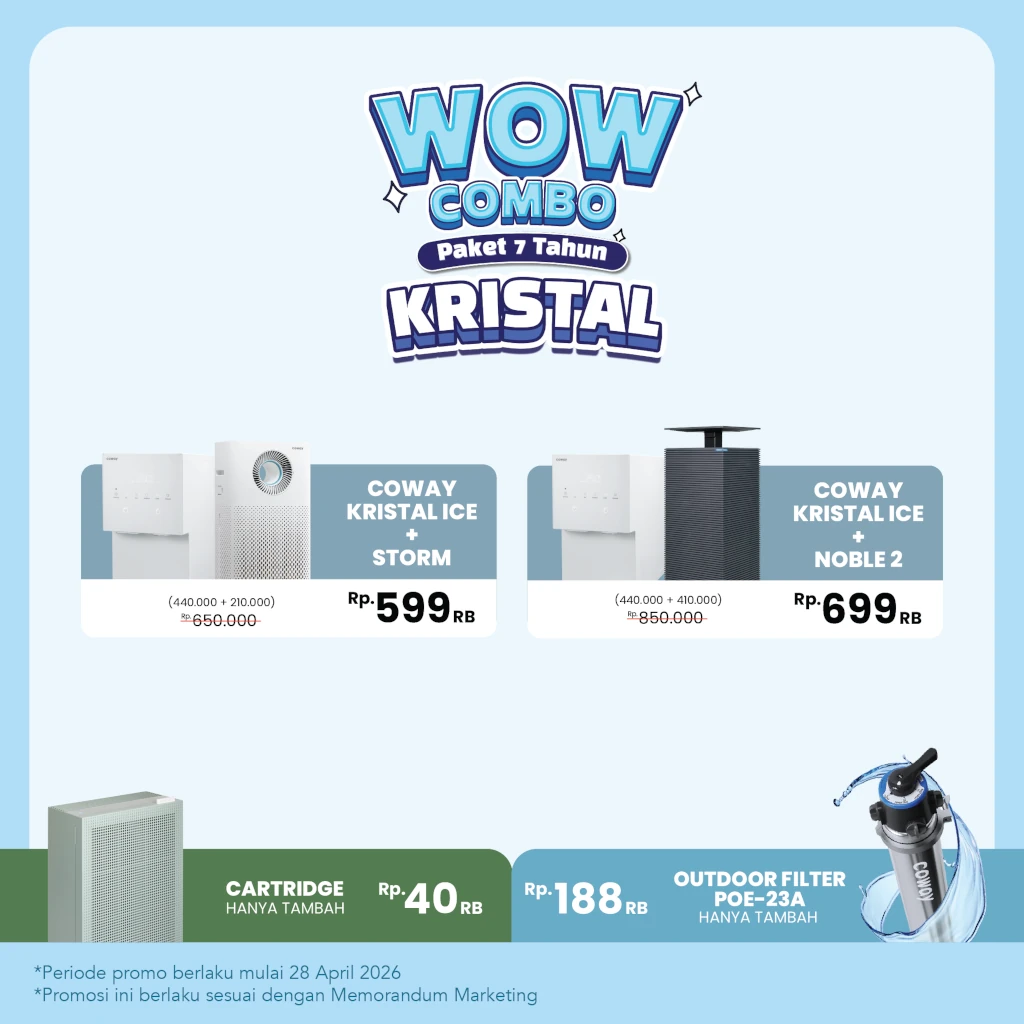 Wow Combo Kristal Mei 2026 - Coway Jakarta