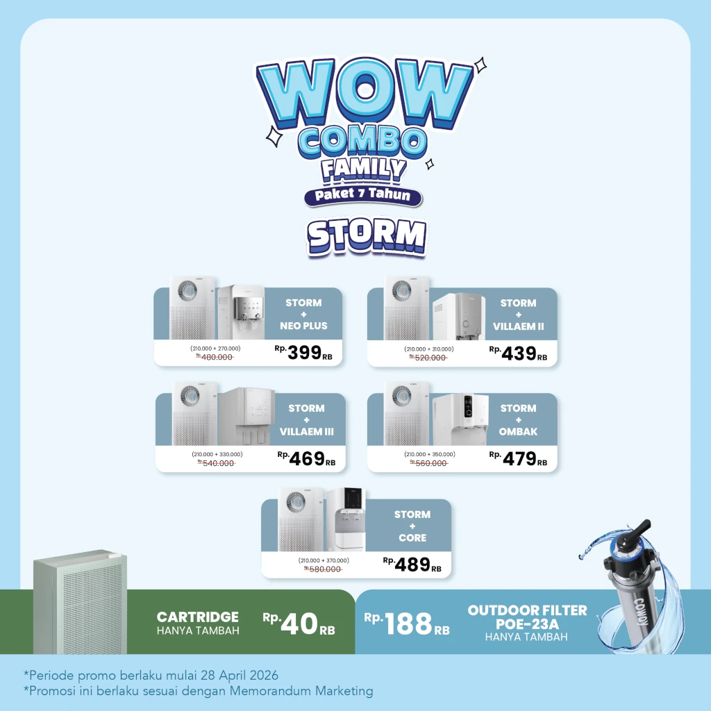Wow Combo Family Storm Mei 2026 - Coway Jakarta