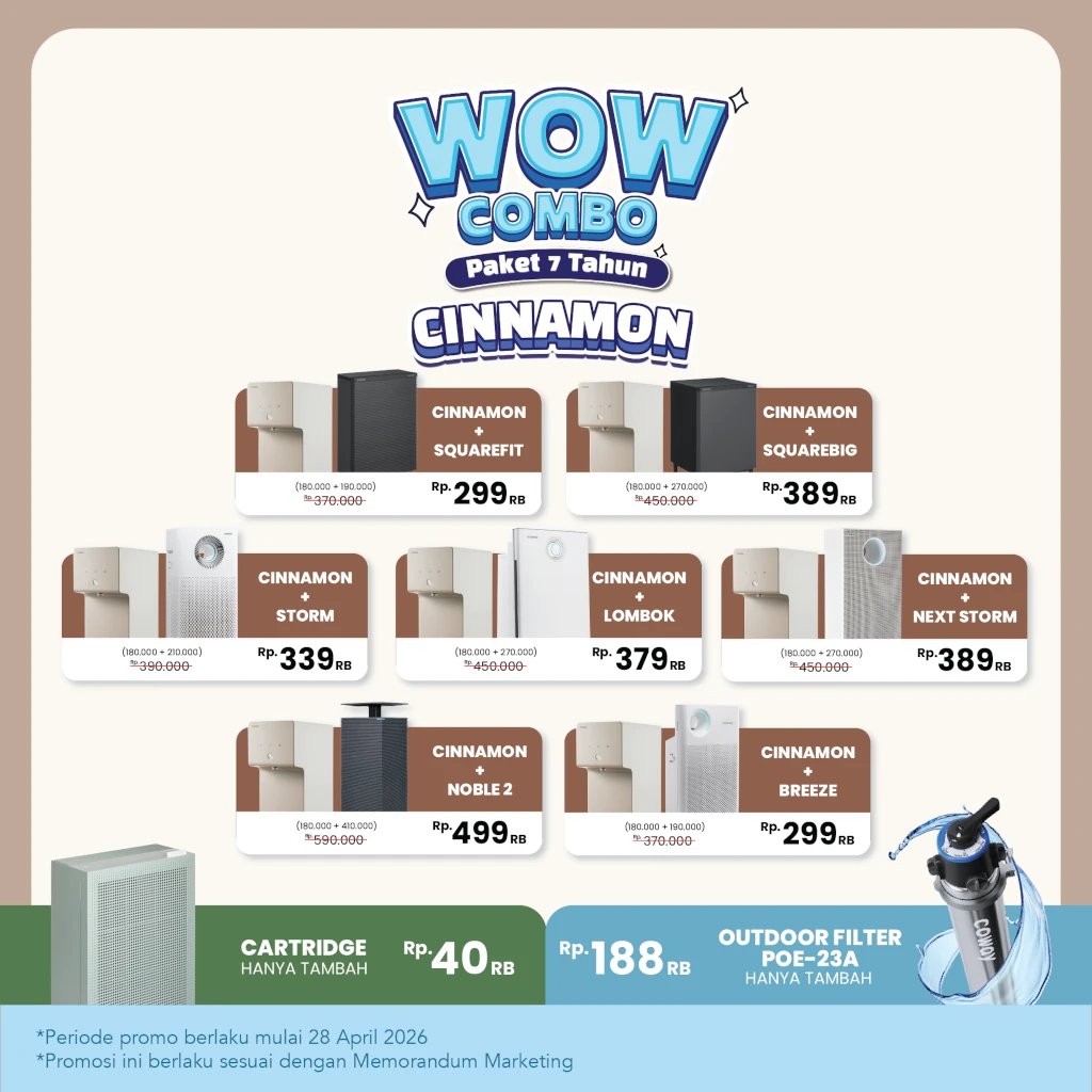 Wow Combo Cinnamon Mei 2026 - Coway Jakarta