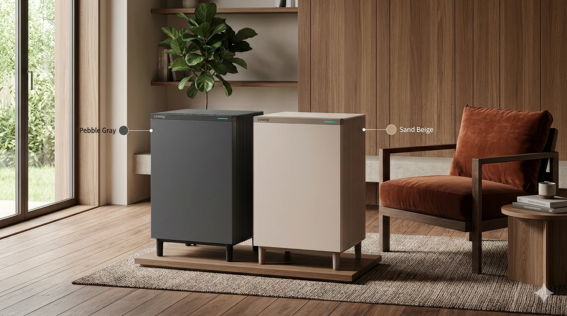 Squarebig AP-2425H - 2 Colors in a Woody Minimalist Room - Coway Jakarta