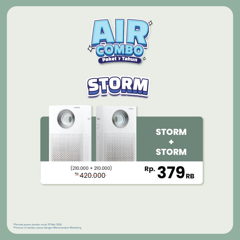 Air Combo Storm Juni 2026 - Coway Jakarta