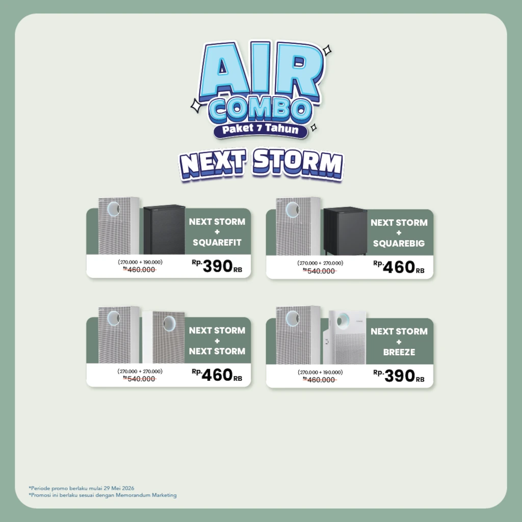 Air Combo Next Storm Juni 2026 - Coway Jakarta