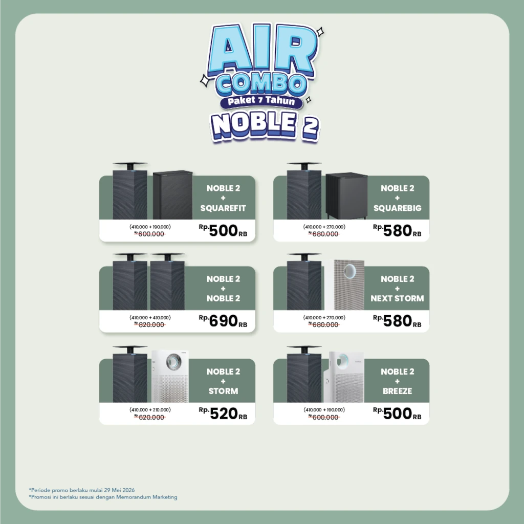 Air Combo Noble 2 Juni 2026 - Coway Jakarta