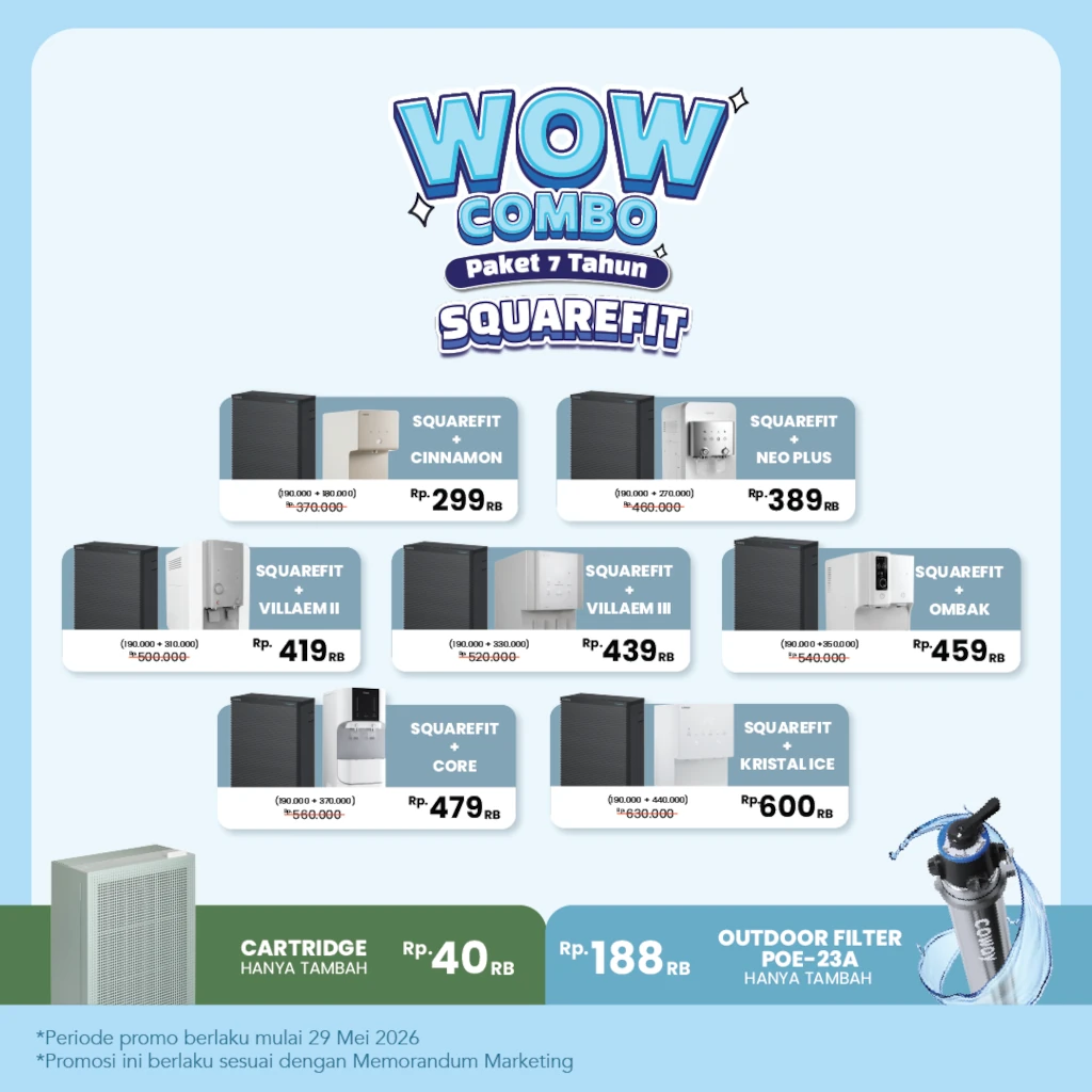 Wow Combo Squarefit Juni 2026 - Coway Jakarta