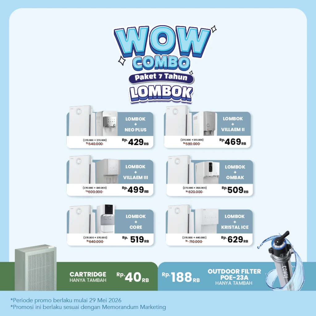Wow Combo Lombok Juni 2026 - Coway Jakarta