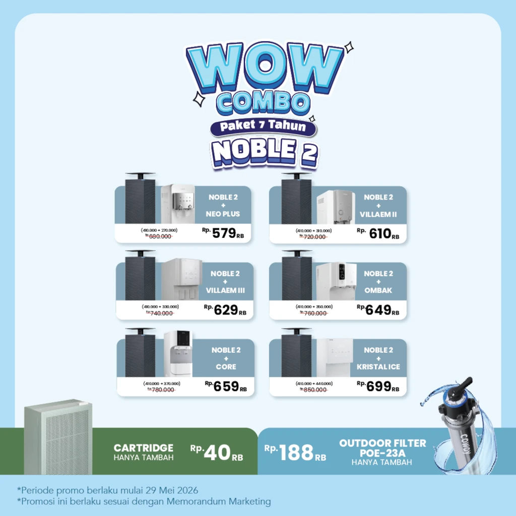 Wow Combo Noble 2 Juni 2026 - Coway Jakarta